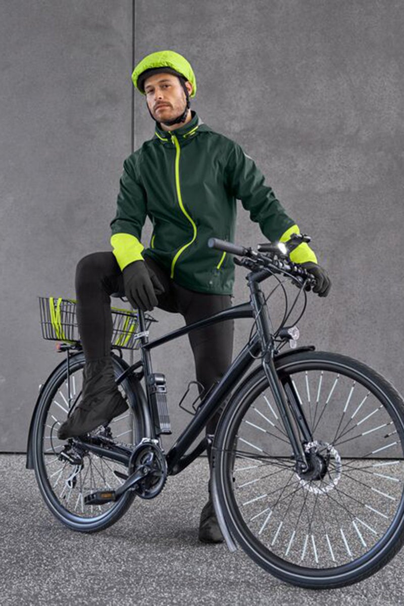 Tchibo Bicycle Helmet Rain Cover, Green - Image 1